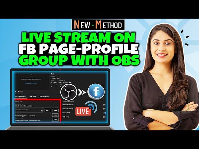 How to Live Stream on Facebook Page-Profile-Group with OBS 2024 - Full Guide