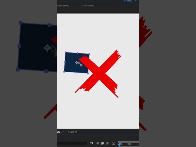 Как центрировать якорную точку в шейпах в after effects