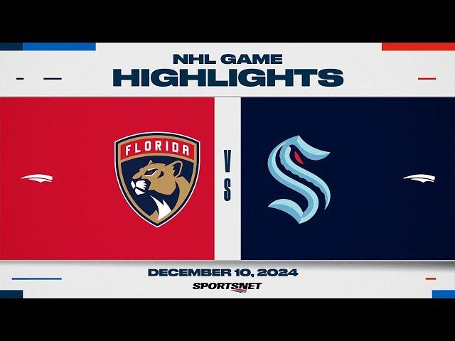 NHL Highlights | Panthers vs. Kraken - December 10, 2024