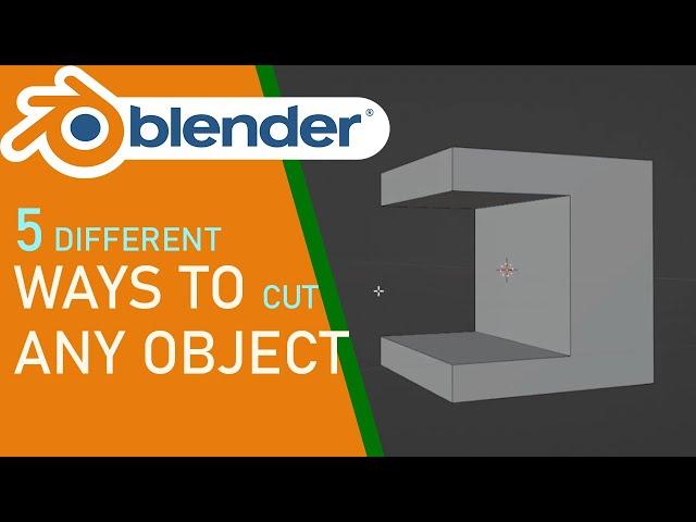 Blender 5 Different Ways To Cut Any Object