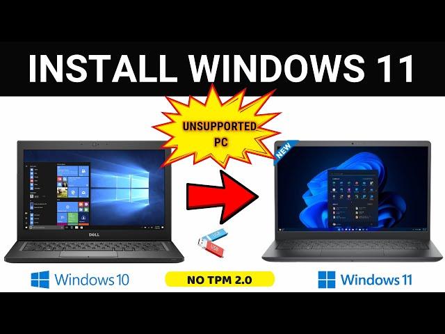 How to Install Windows 11 on Unsupported PC | Windows 11 Installation Step by Step | No TPM 2.0