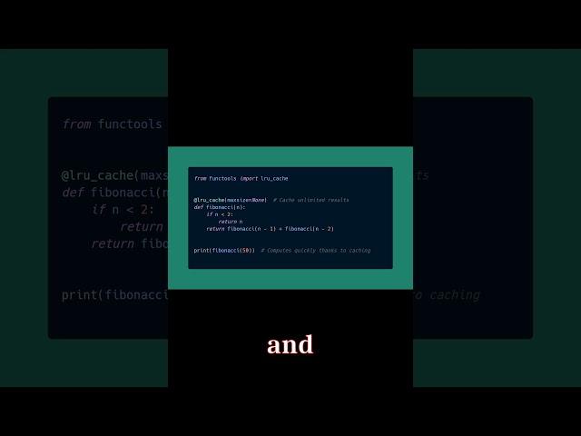 Python Trick: Using functools.lru_cache for Easy Memoization