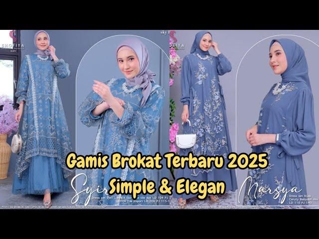 MODEL GAMIS BROKAT 2025 TERBARU SIMPLE ELEGAN