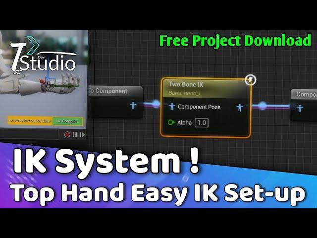 Creating Bone Ik Hand In Ue5.4.3 Using Hand Ik System | Free Project Files