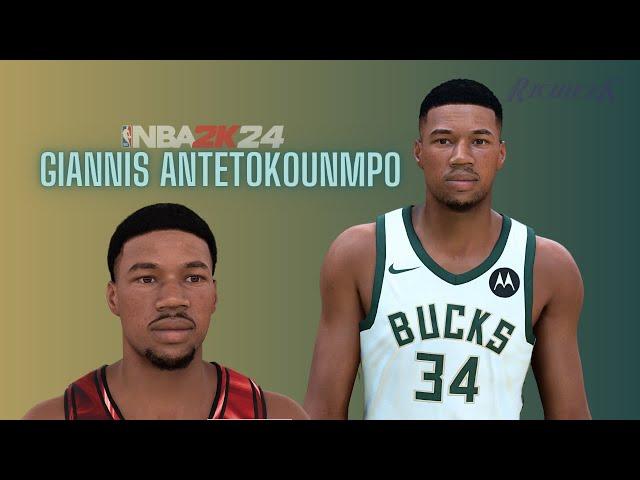 Giannis Antetokounmpo Face Creation NBA 2K24