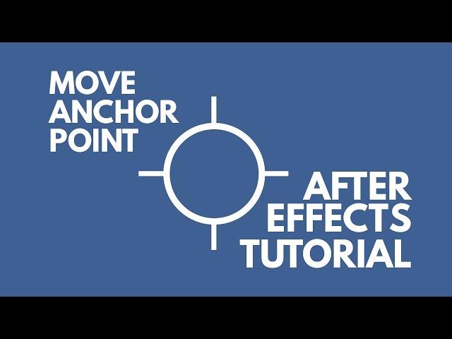 How to Use and Install the Move Anchor Point After Effects Script