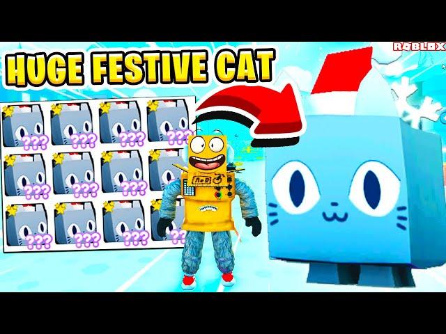 ОБНОВЛЕНИЕ HUGE Festive CAT СИМУЛЯТОР Питомцев X! ROBLOX Pet Simulator X