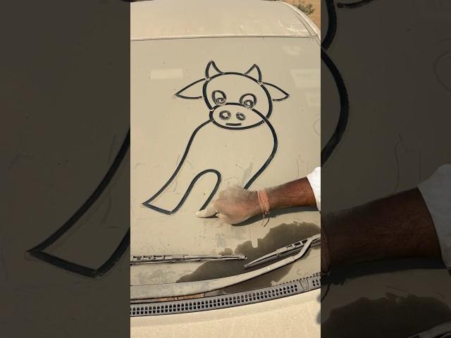 Cow drawing easy trick  #art #shorts