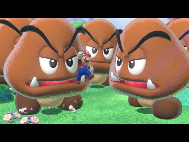 Mario's funniest new GOOMBA level in Super Mario 3D World! (Funny Super Mario 3D World mod)