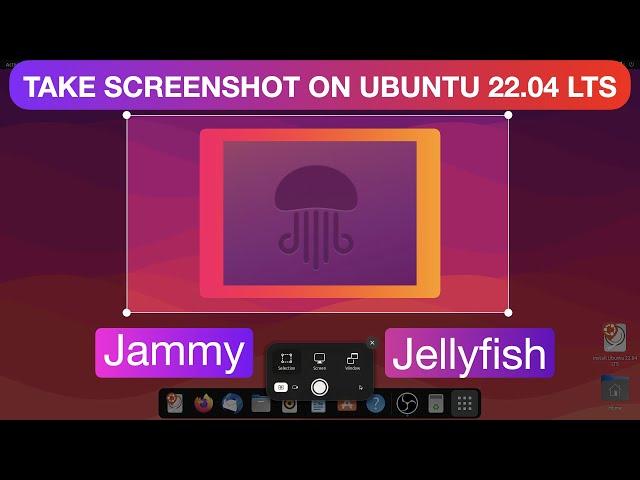 How to take Screen Shot on Ubuntu 22.04 LTS - Jammy Jellyfish | Quick & Easy