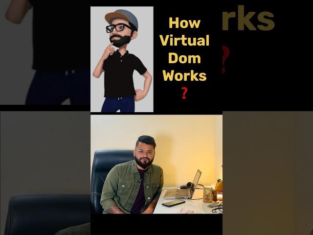 #day50 - How Virtual DOM works in React Js #coding #reactjs #reactinterview #shorts
