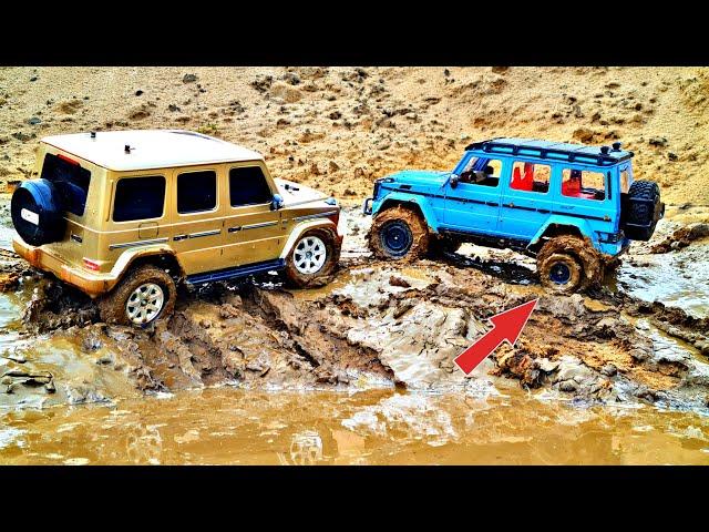 TURNED off the tire of Gelendvagen G500 4x4 off-road! ... RC OFFroad 4x4