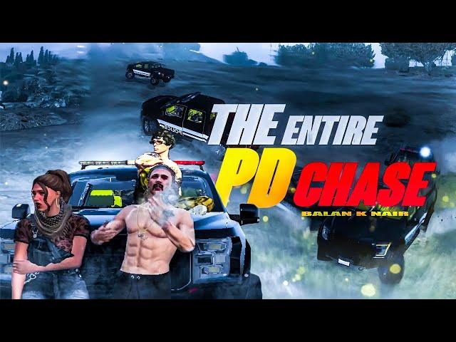 The Entire PD Chase  TVA Balan K Nair  Usman  Ummukulsu | GTA 5 TKRP