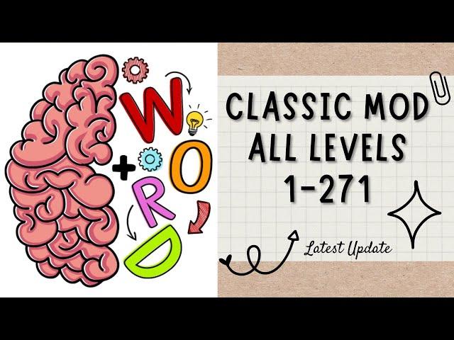 Brain Test : Tricky Words | Classic Mod | Fast Walkthrough| All Levels 1 - 271 2022 Latest Update