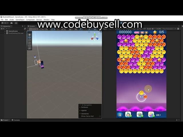 Bubble Shooter Rainbow Legend 600 Levels- Unity Source Code | Reskin Project | Hire Game Developers