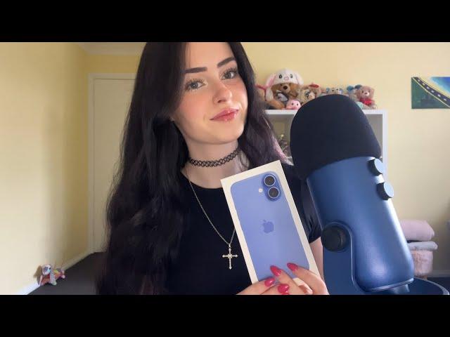 ASMR iphone 16 unboxing 