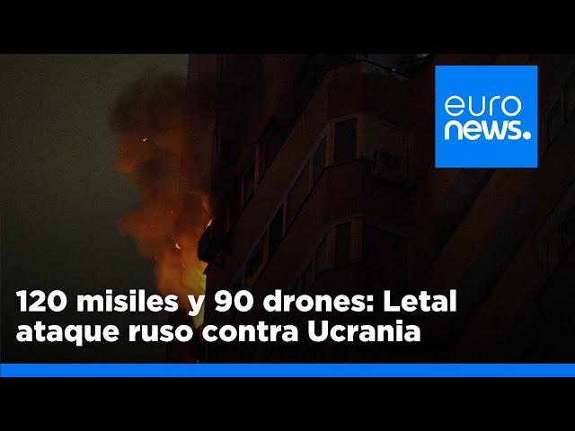 Ataque masivo ruso con 120 misiles y 90 drones contra Ucrania en vísperas del milésimo día de gu…