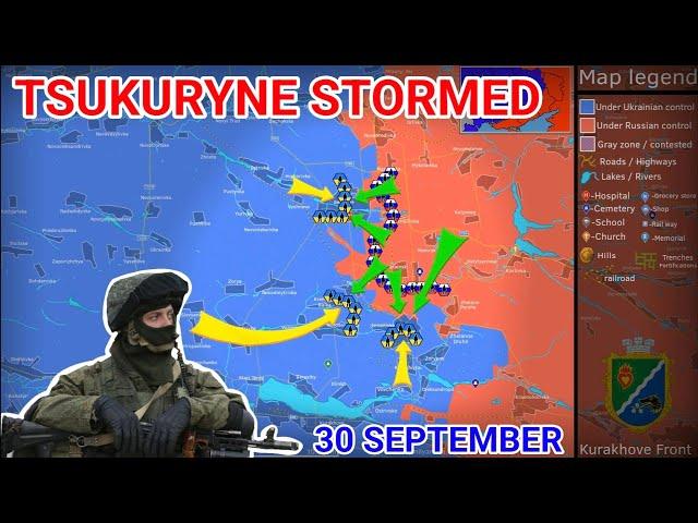 RF storming Tsukuryne | Ukrainian and Russian advances in Kursk [30 September 2024]