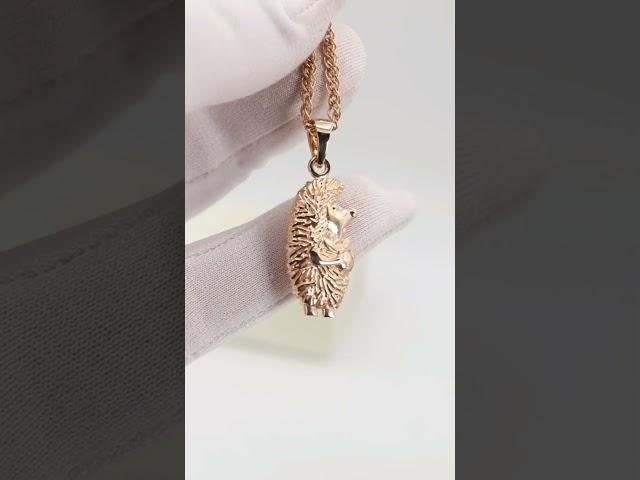 EliteGold - 3D подвеска ежик | Hedgehog 3D pendant