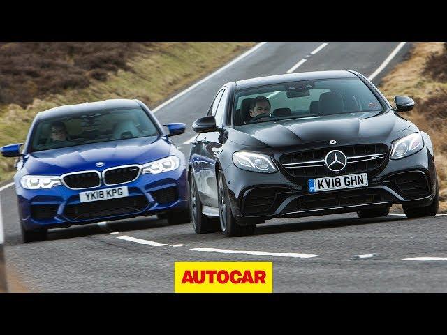 2018 BMW M5 vs Mercedes-AMG E63 S | Super Saloons tested | Autocar