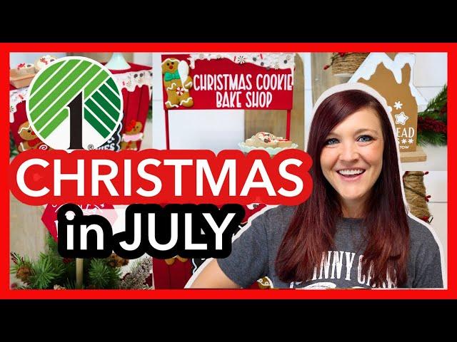 Use EVERYDAY Dollar Tree Items to make Christmas Decor | Christmas in July 