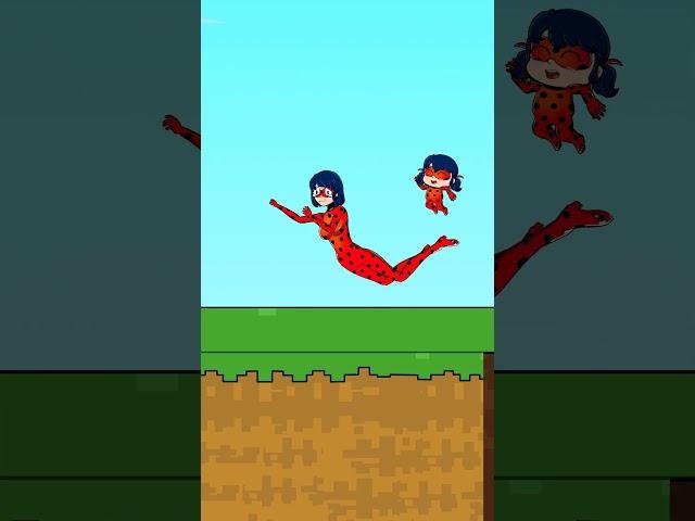 Help mother and baby ladybug escape the thorn trap #shorts  #ladybug  #catnoir