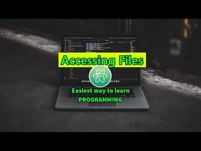 Accessing Files Easiest Way To Learn C With Atom Editor In Windows 10 #88 ►▼◄