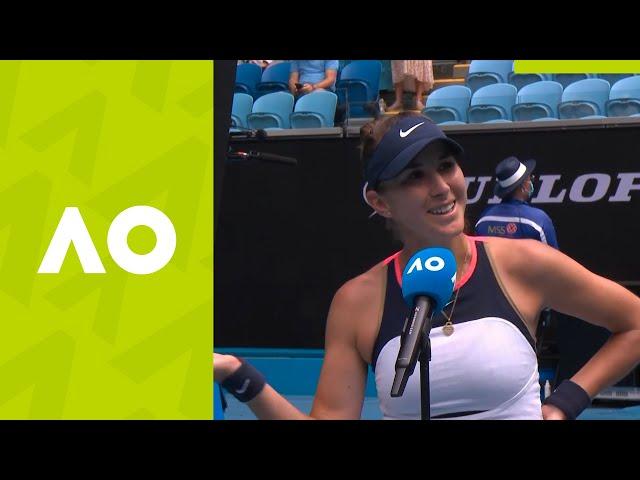 Belinda Bencic: "I tried to show my heart" (2R) on-court interview | Australian Open 2021