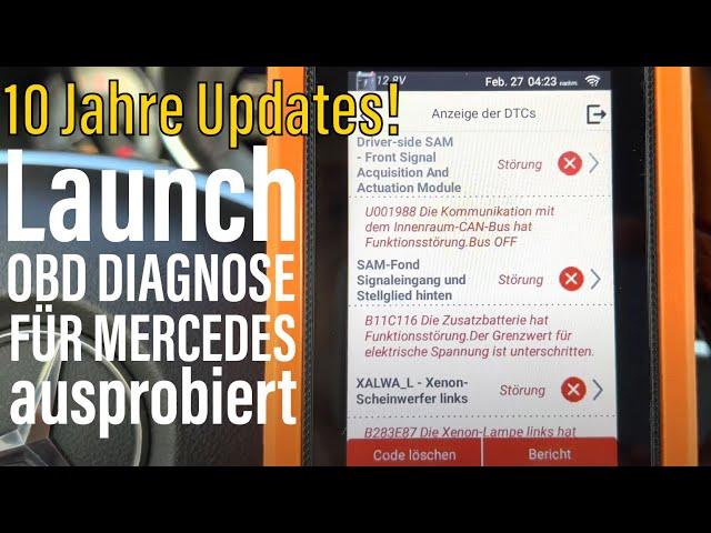 Auslesen, einstellen, codieren? OBD2 Diagnose für Mercedes | Launch Creader Elite (W204, W212…)