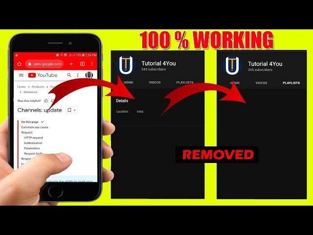 Hide Youtube Channel Location or Country Just Using Your Mobile Phone| Latest 2023
