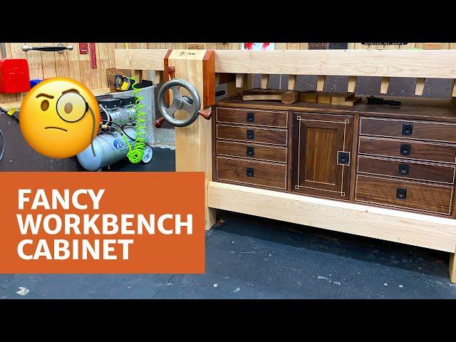 Fancy Workbench Cabinet With String Inlay