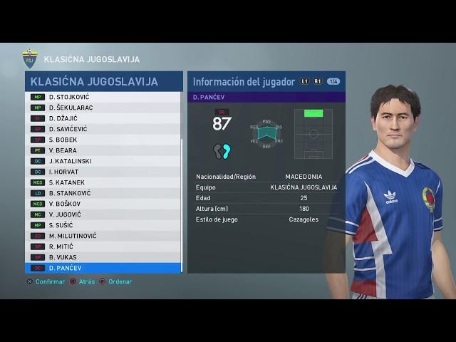 Classic Yugoslavia pes 2019