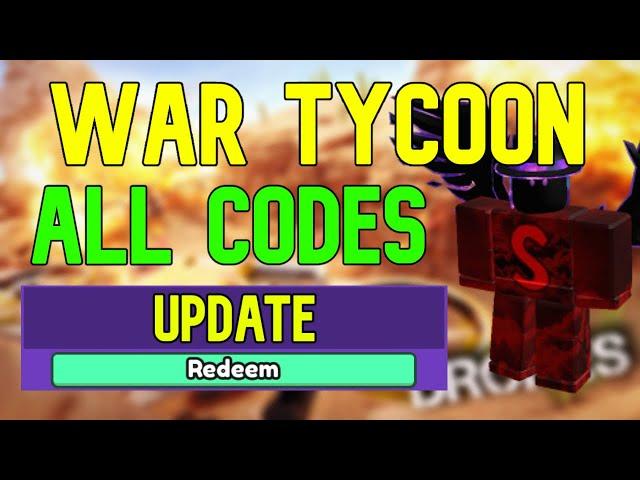 ALL War Tycoon CODES | Roblox War Tycoon Codes (April 2023)