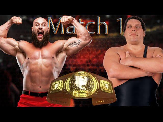 André the Giant vs Braun Strowman || WWE 2K23 || Amigos Hub