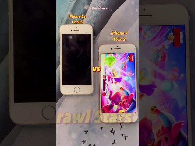 Test Open #brawlstars on #iphone7 vs #iphone5s #shorts