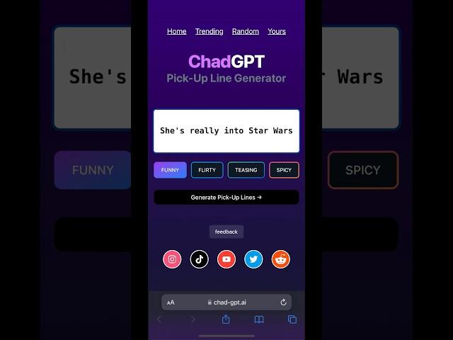 Ask Chad #chadgpt #starwars #dating #pickuplines #chatgpt #funny