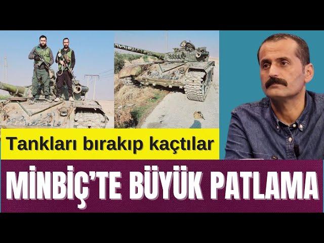 MİNBİÇ’TE BÜYÜK PATLAMA - TANKLARI BIRAKIP KAÇTILAR