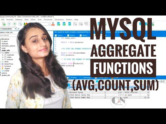 MySQL Aggregate function (Sum,Avg &Count) || MySQL Tutorial