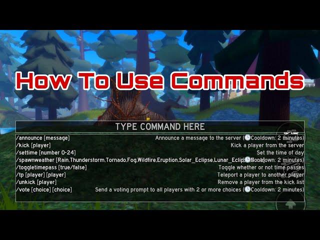 How To Use Commands (Roblox Feather Family)