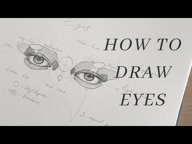 HOW TO DRAW EYES | EASY TO FOLLOW TUTORIAL