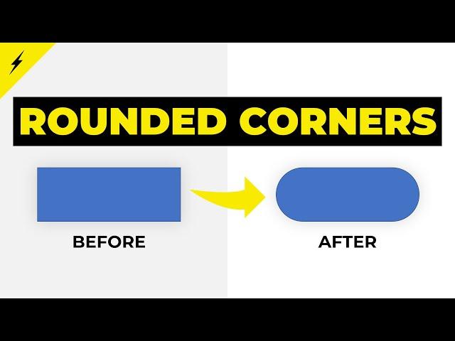 ROUNDED CORNERS in PowerPoint. Rounded rectangles.