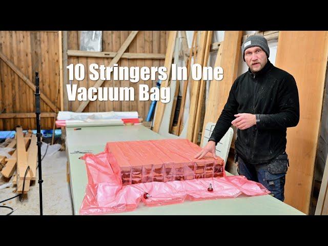 Floors Completed! Stringers next: Boat Building From Scratch - Ep. 418 RAN Sailing