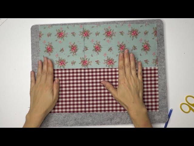 Amazing idea with two rectangles of fabric. Free tutorial.