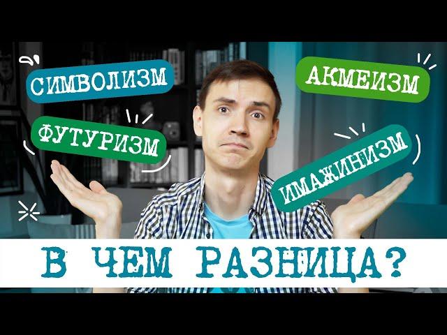 Что такое СЕРЕБРЯНЫЙ ВЕК и как разобраться с ИЗМАМИ ? Имажинизм, футуризм, символизм, акмеизм