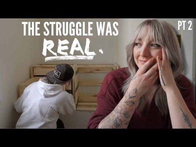 i custom built my vanity dresser!?!  diy closet makeover PT 2 | DIY Danie