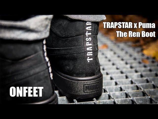 Trapstar x Puma The Ren Boot "Triple Black" Onfeet Review | sneakers.by