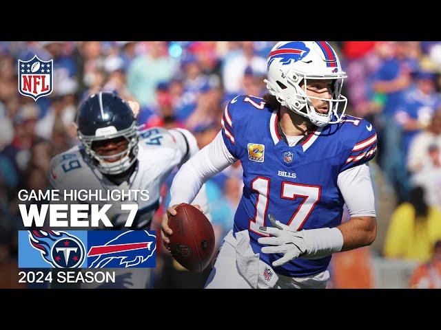 Tennessee Titans vs. Buffalo Bills | 2024 Week 7 Game Highlights