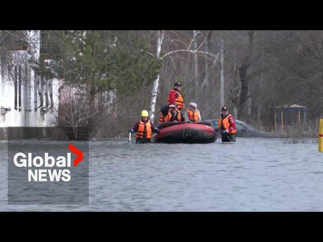 Russia floods: Orsk residents return home as water from burst dam recedes