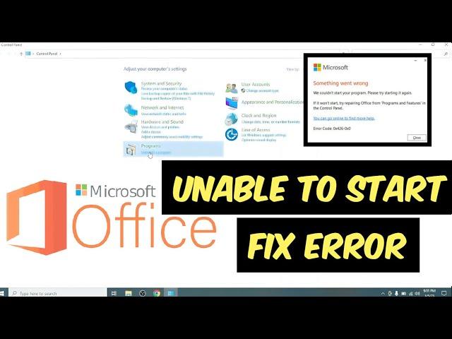 Unable to Start microsoft Office/ MS Office unable to Start How to fix error /ms office not opening