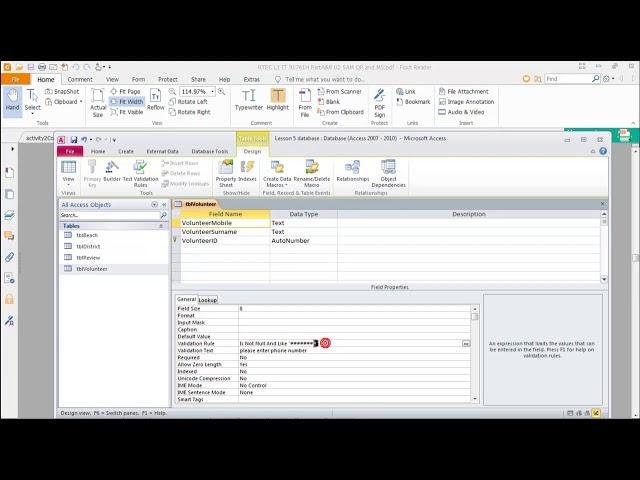 Lesson 11   Validation   certain length check of numeric values such as phone#